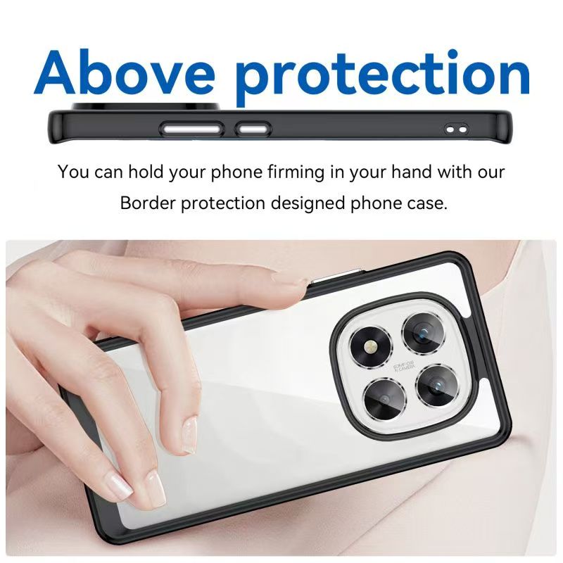 Cover for Xiaomi Redmi Note 14 Pro+ Plus 5G Transparent Anti Drop Soft Phone Case