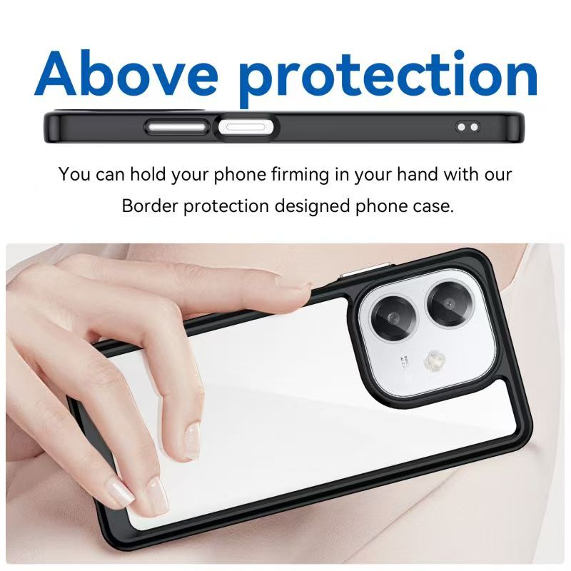 Cover for OPPO A3/A3X/A40 Transparent Anti Drop Soft Phone Case