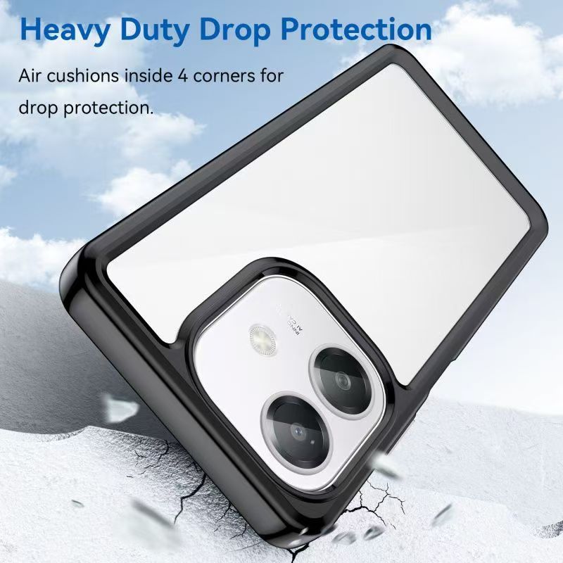 Cover for OPPO A3/A3X/A40 Transparent Anti Drop Soft Phone Case