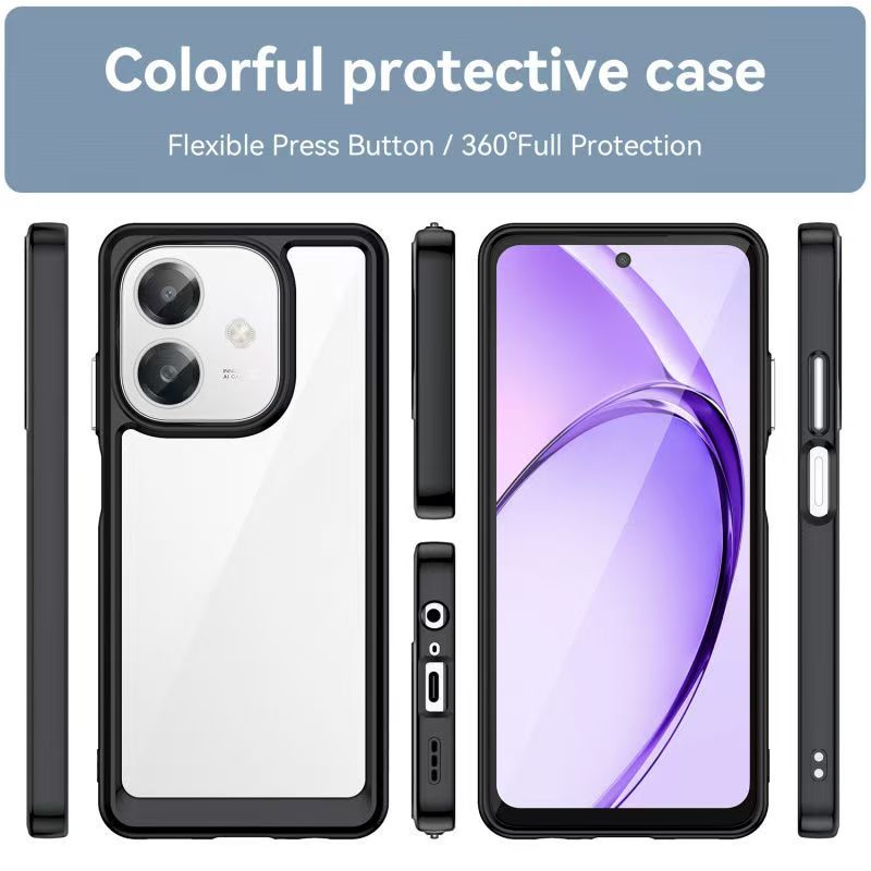 Cover for OPPO A3/A3X/A40 Transparent Anti Drop Soft Phone Case