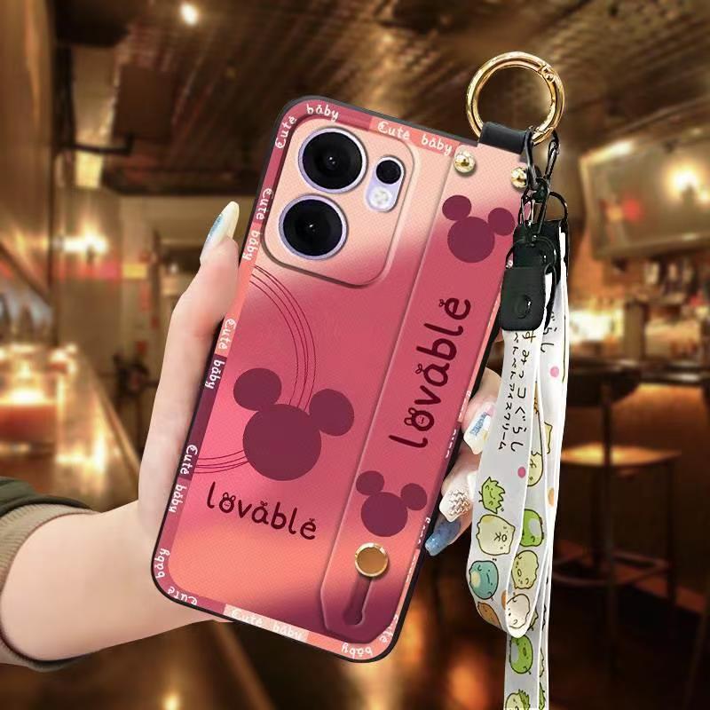 Phone Case for OPPO Reno 13F / Reno 13 F Silicone Case with Adjustable Strap Neck Lanyard Cover