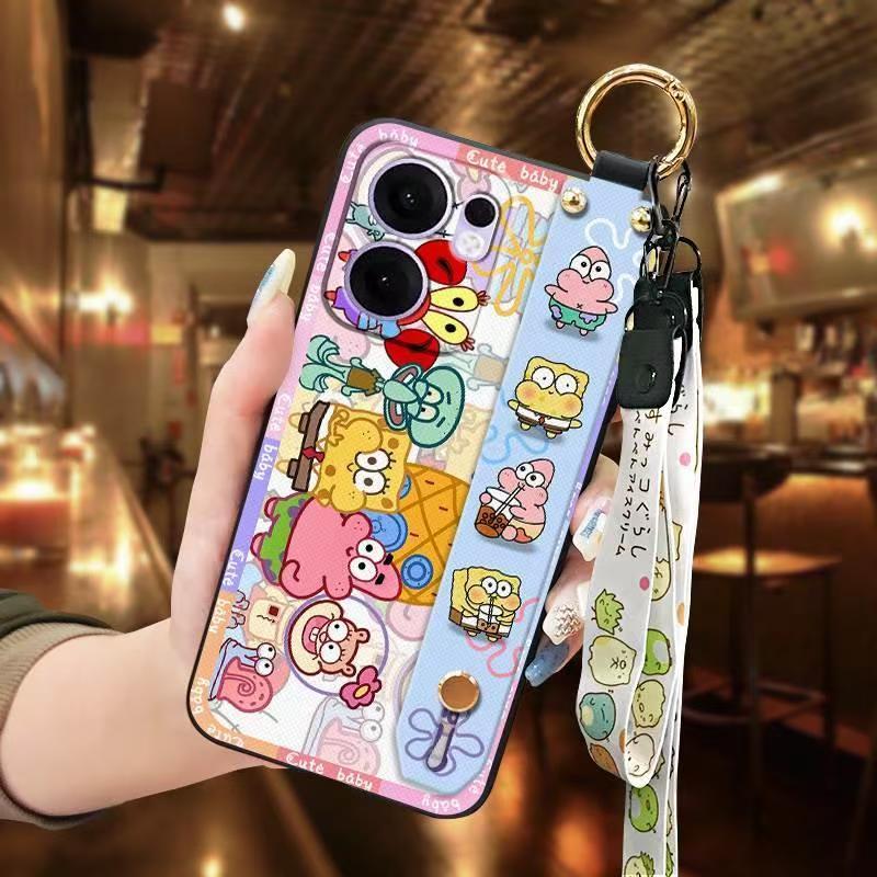 Phone Case for OPPO Reno 13F / Reno 13 F Silicone Case with Adjustable Strap Neck Lanyard Cover
