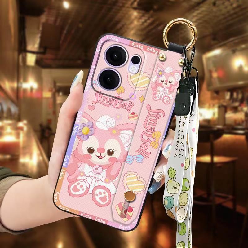 Phone Case for OPPO Reno 13F / Reno 13 F Silicone Case with Adjustable Strap Neck Lanyard Cover