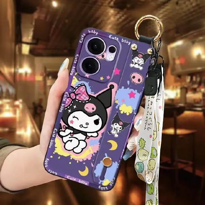 Phone Case for OPPO Reno 13F / Reno 13 F Silicone Case with Adjustable Strap Neck Lanyard Cover