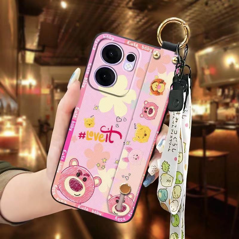 Phone Case for OPPO Reno 13F / Reno 13 F Silicone Case with Adjustable Strap Neck Lanyard Cover