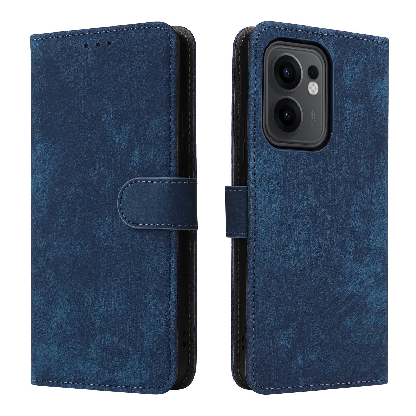 Flip Cover for OPPO Reno 13F / Reno13 F Full-Body Protection Shockproof [RFID Blocking] Wallet Cover With Hand Strap