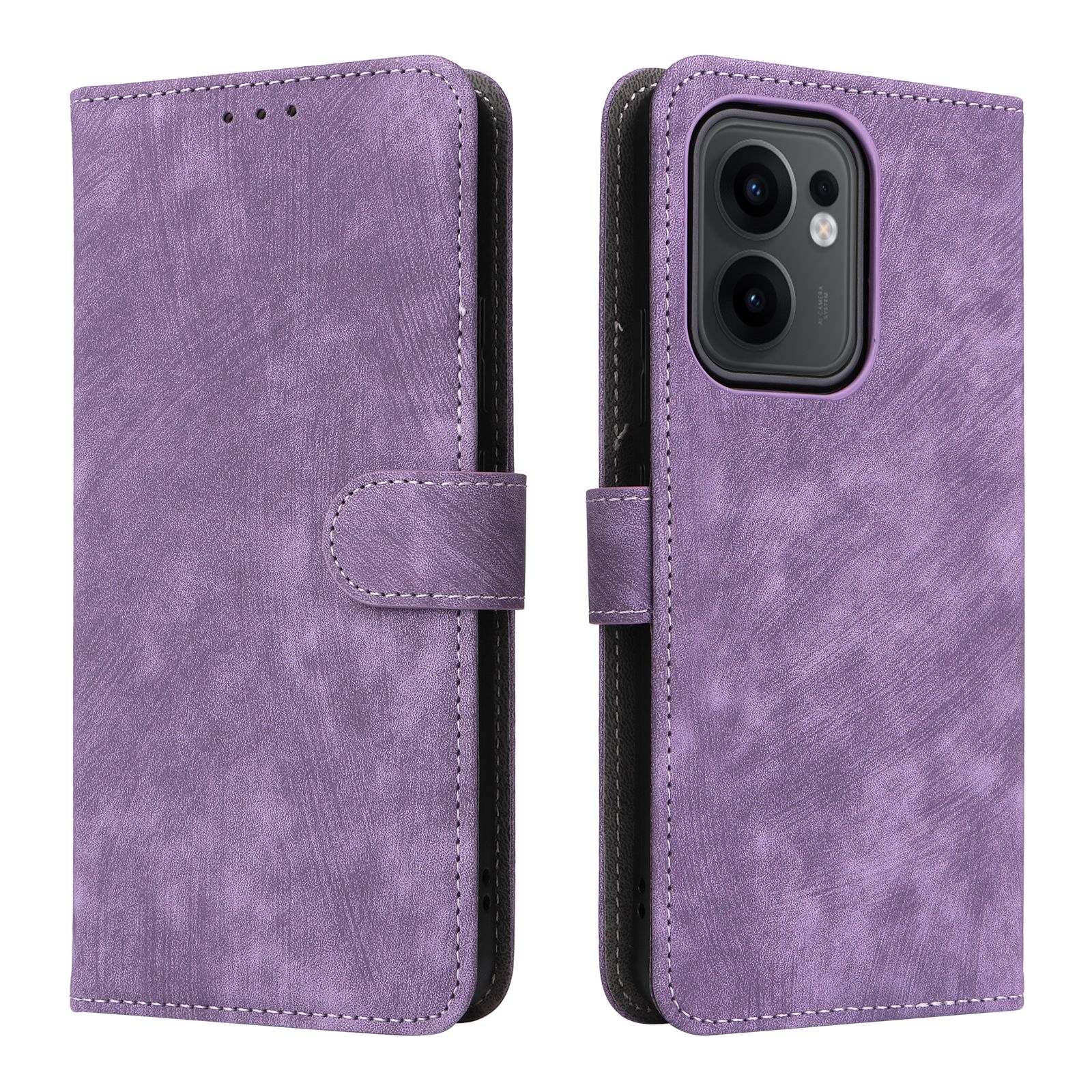 Flip Cover for OPPO Reno 13F / Reno13 F Full-Body Protection Shockproof [RFID Blocking] Wallet Cover With Hand Strap