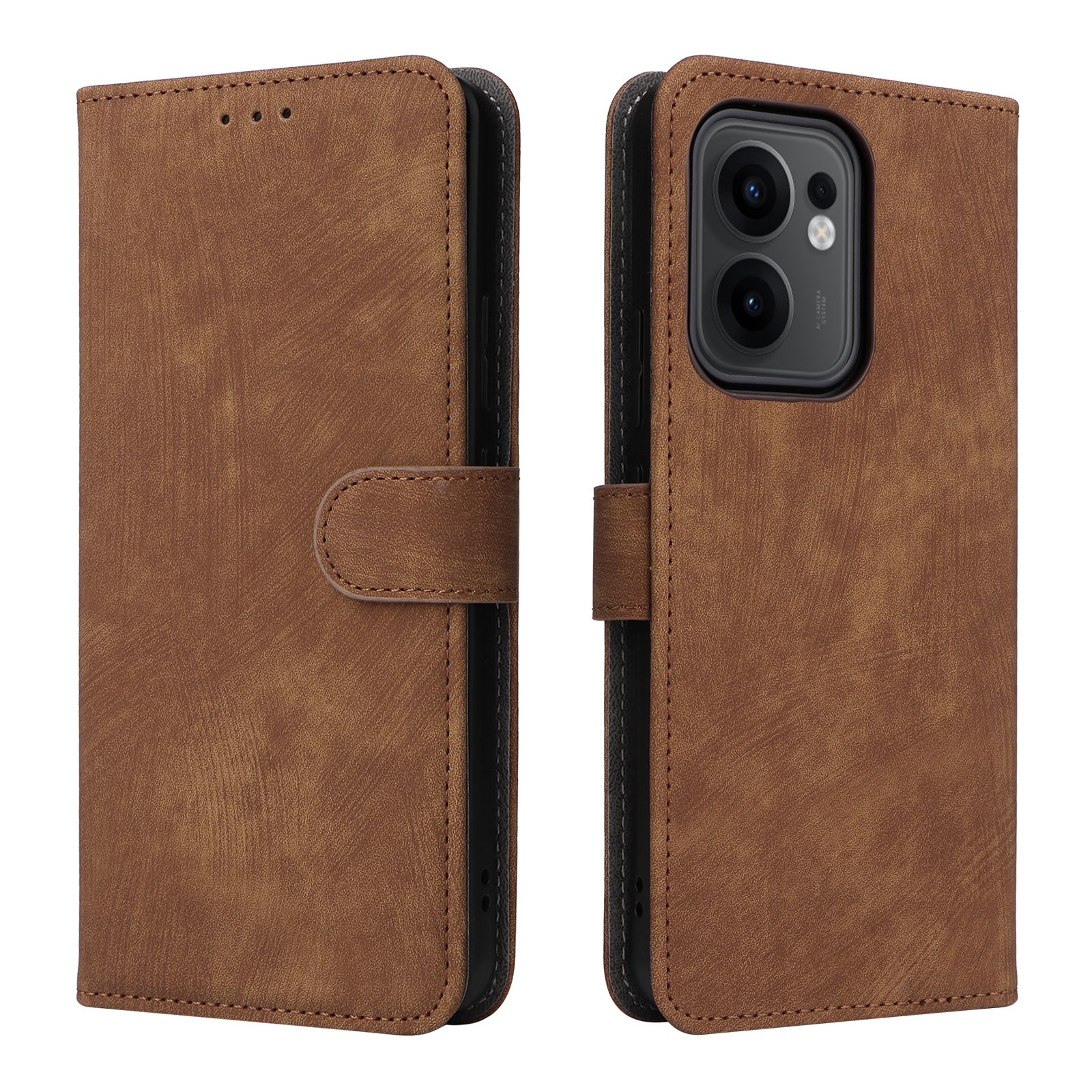 Flip Cover for OPPO Reno 13F / Reno13 F Full-Body Protection Shockproof [RFID Blocking] Wallet Cover With Hand Strap