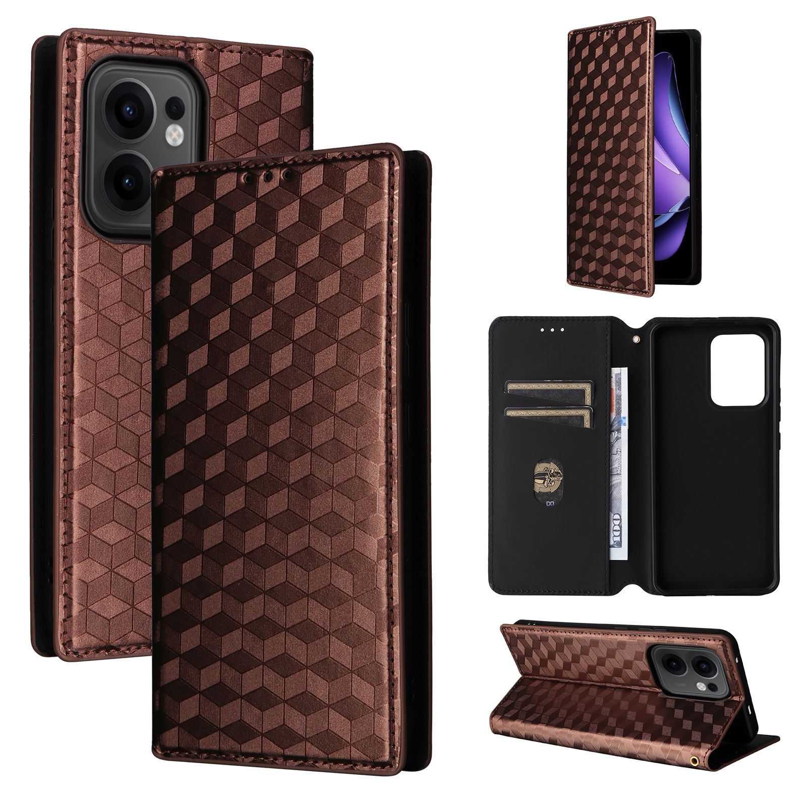 Flip Cover For OPPO Reno13 F / Reno 13F Leather Case [Flip Vintage Leather] Wallet Shockproof Durable Retro Phone Case