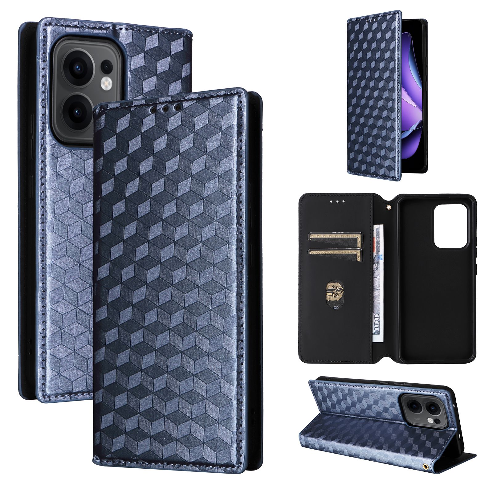 Flip Cover For OPPO Reno13 F / Reno 13F Leather Case [Flip Vintage Leather] Wallet Shockproof Durable Retro Phone Case