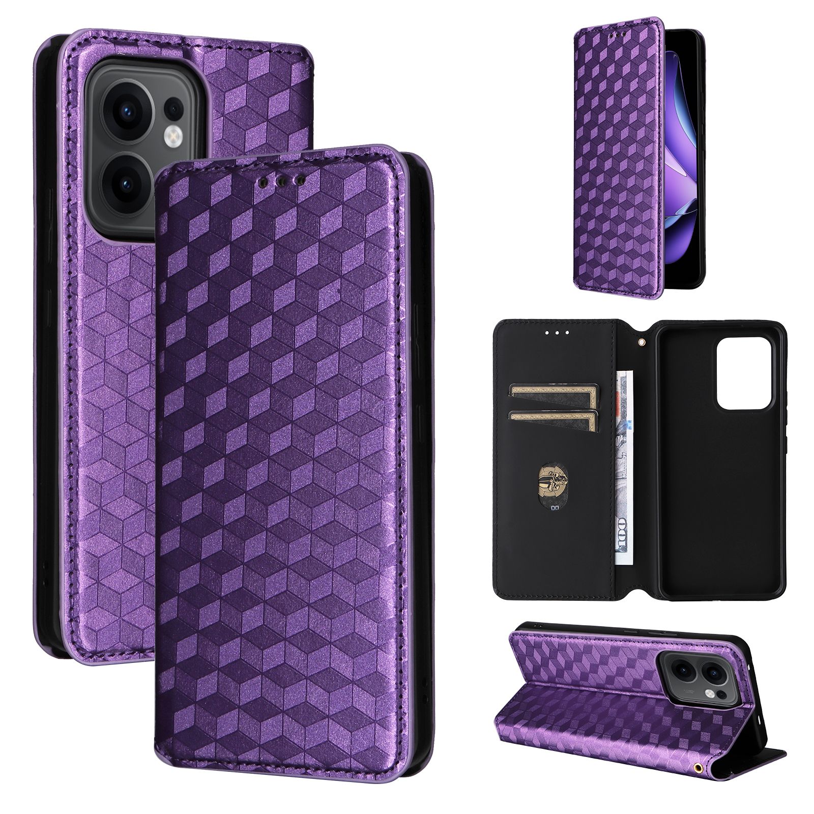 Flip Cover For OPPO Reno13 F / Reno 13F Leather Case [Flip Vintage Leather] Wallet Shockproof Durable Retro Phone Case