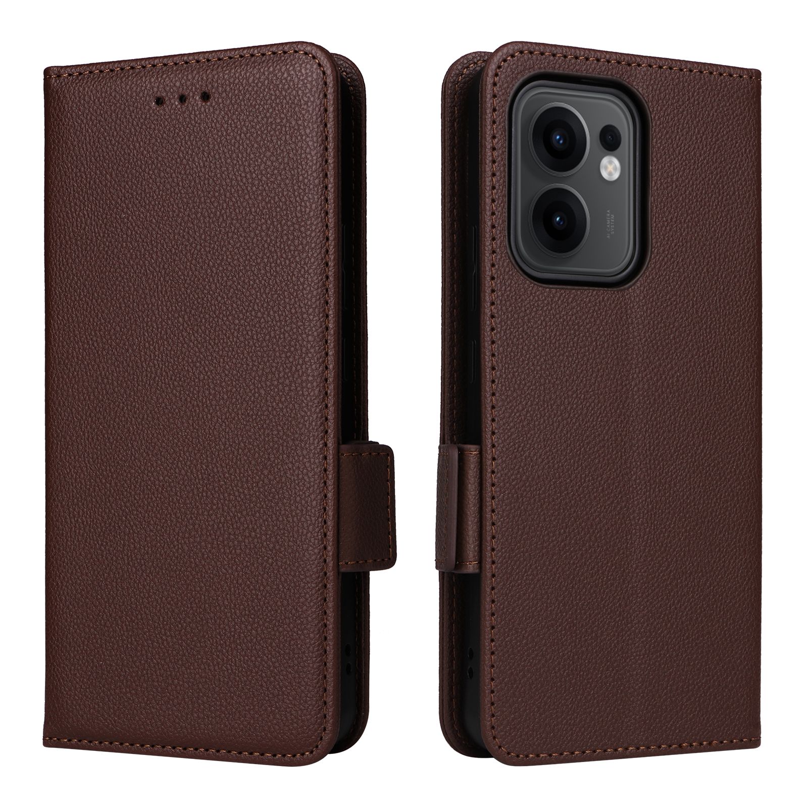 Flip Cover For OPPO Reno13 F / Reno 13F Leather Case [Flip Vintage Leather] Wallet Shockproof Durable Retro Phone Case