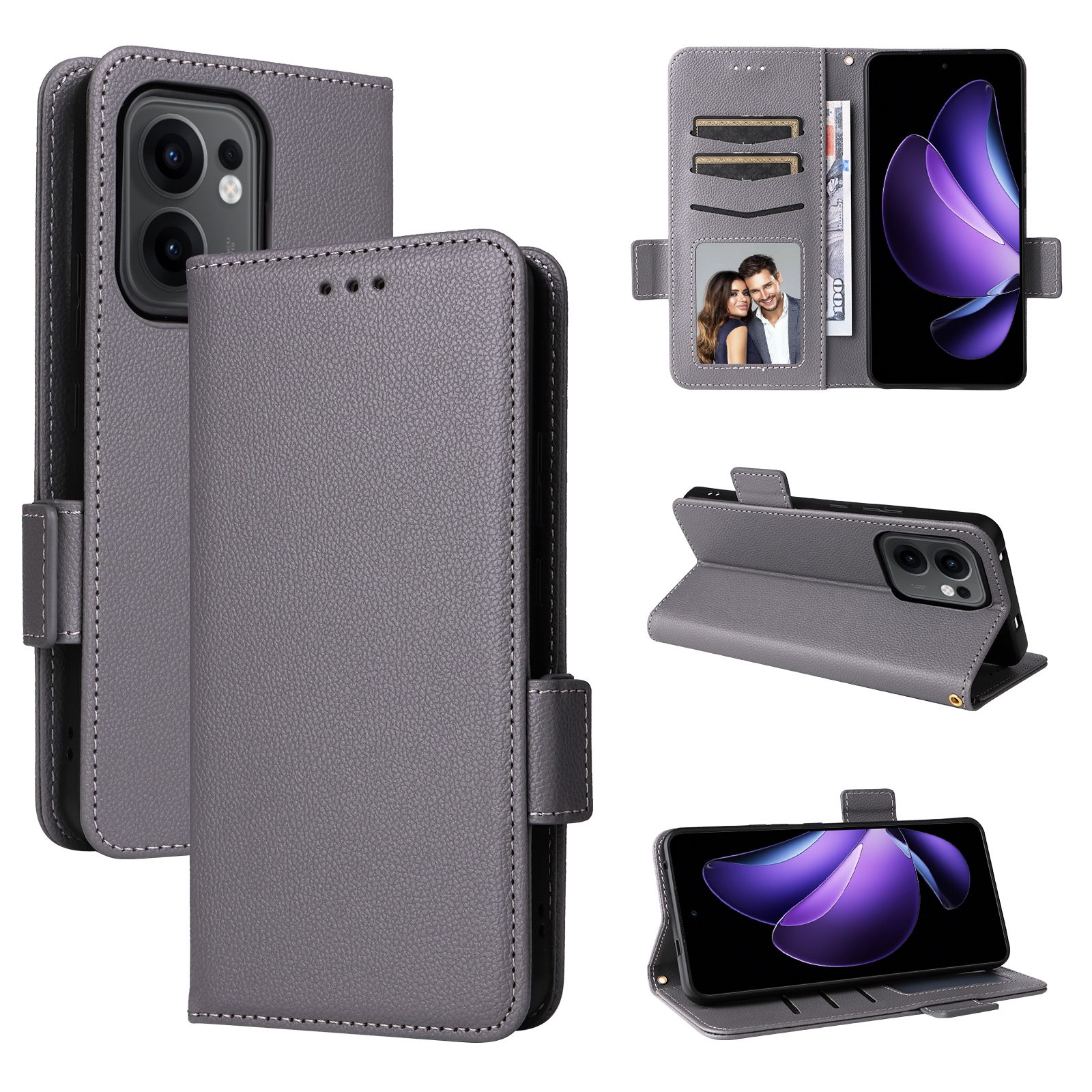 Flip Cover For OPPO Reno13 F / Reno 13F Leather Case [Flip Vintage Leather] Wallet Shockproof Durable Retro Phone Case