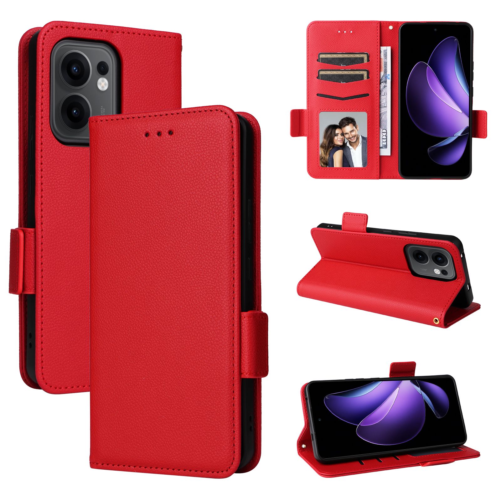 Flip Cover For OPPO Reno13 F / Reno 13F Leather Case [Flip Vintage Leather] Wallet Shockproof Durable Retro Phone Case