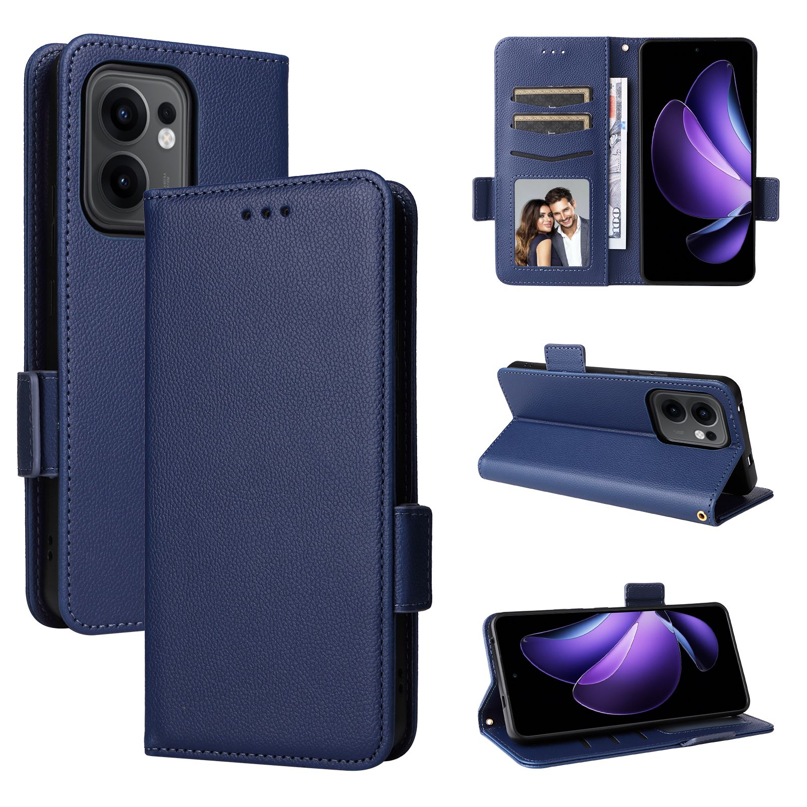 Flip Cover For OPPO Reno13 F / Reno 13F Leather Case [Flip Vintage Leather] Wallet Shockproof Durable Retro Phone Case