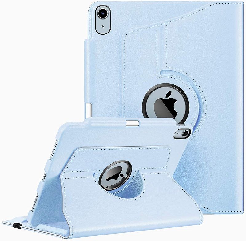 Rotating Protective Case for Apple iPad 10.9 inch 2022 (The Tenth Generation) - [Built-In Pen Holder] 360 Degree Rotating Protective Bracket Cover