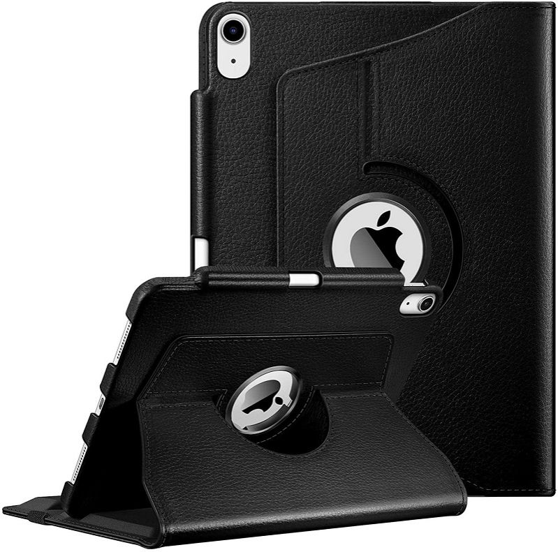 Rotating Protective Case for Apple iPad 10.9 inch 2022 (The Tenth Generation) - [Built-In Pen Holder] 360 Degree Rotating Protective Bracket Cover