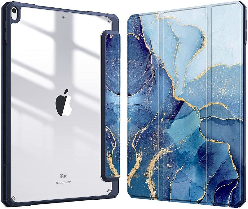 Cover For Apple iPad Air3 10.5" inch 2019 Protective Case With Pen Holder, Ultra-Thin Smart Protective Case With Transparent Back Cover