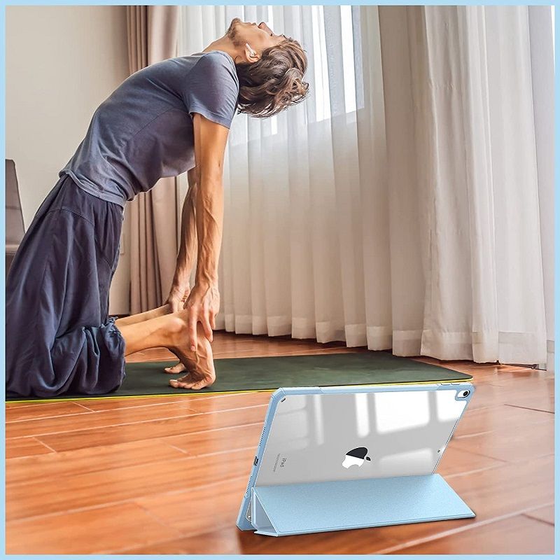 Cover For Apple iPad Air3 10.5" inch 2019 Protective Case With Pen Holder, Ultra-Thin Smart Protective Case With Transparent Back Cover