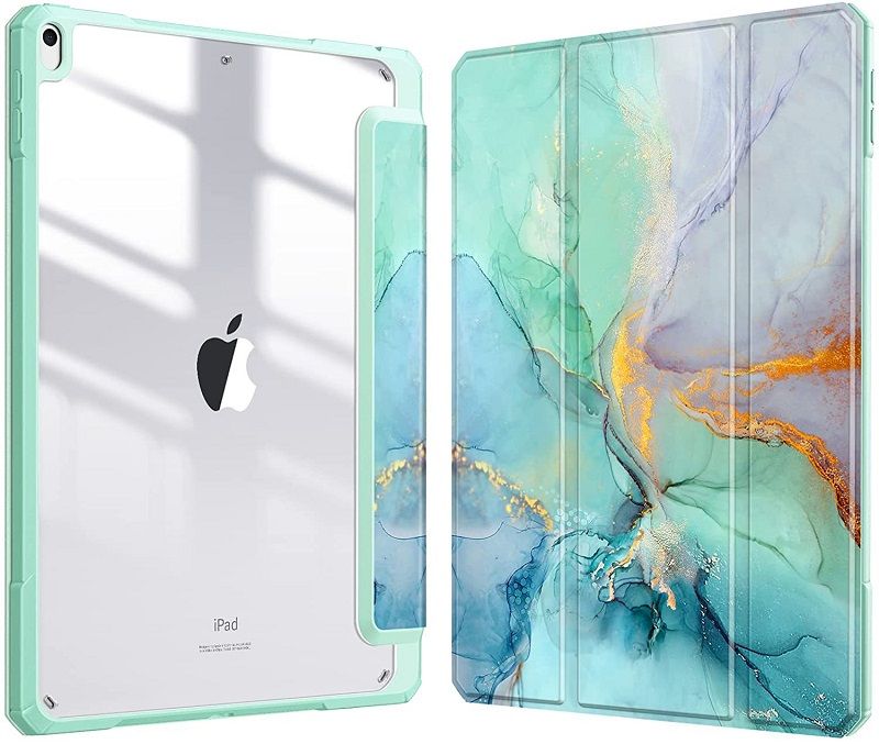 Cover For Apple iPad Air3 10.5" inch 2019 Protective Case With Pen Holder, Ultra-Thin Smart Protective Case With Transparent Back Cover