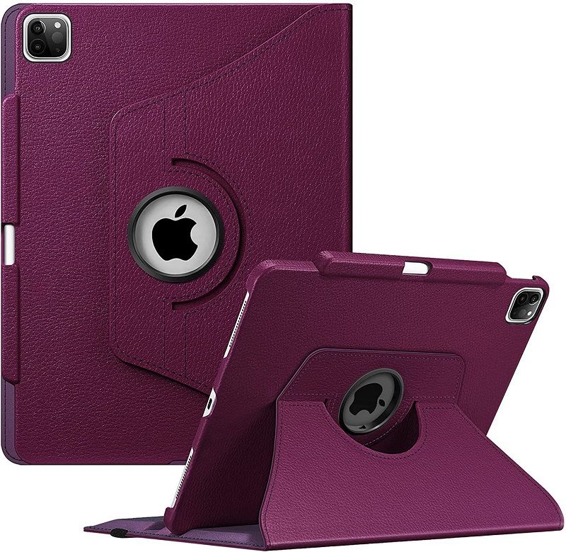 Rotating Protective Case for Apple iPad Pro12.9" inch 2021 (The Five Dynasties) - [Built-In Pen Holder] 360 Degree Rotating Protective Bracket Cover