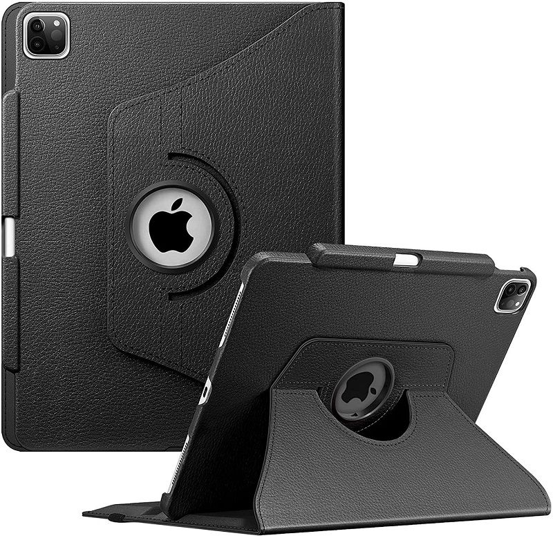 Rotating Protective Case for Apple iPad Pro12.9" inch 2021 (The Five Dynasties) - [Built-In Pen Holder] 360 Degree Rotating Protective Bracket Cover