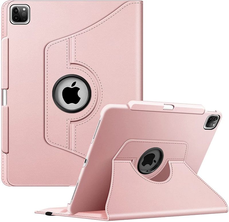 Rotating Protective Case for Apple iPad Pro12.9" inch 2021 (The Five Dynasties) - [Built-In Pen Holder] 360 Degree Rotating Protective Bracket Cover