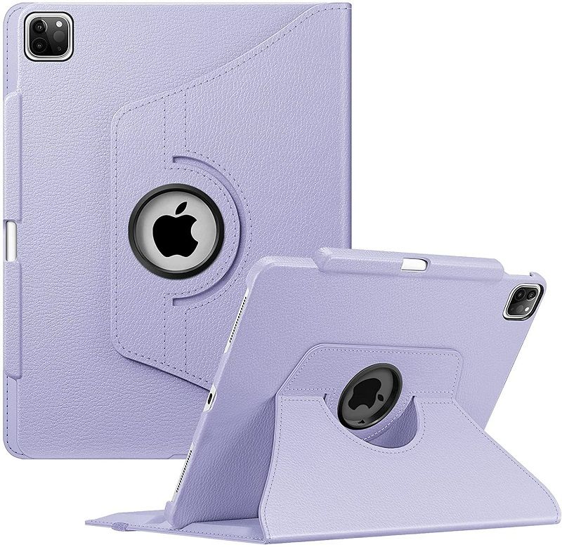 Rotating Protective Case for Apple iPad Pro12.9" inch 2021 (The Five Dynasties) - [Built-In Pen Holder] 360 Degree Rotating Protective Bracket Cover