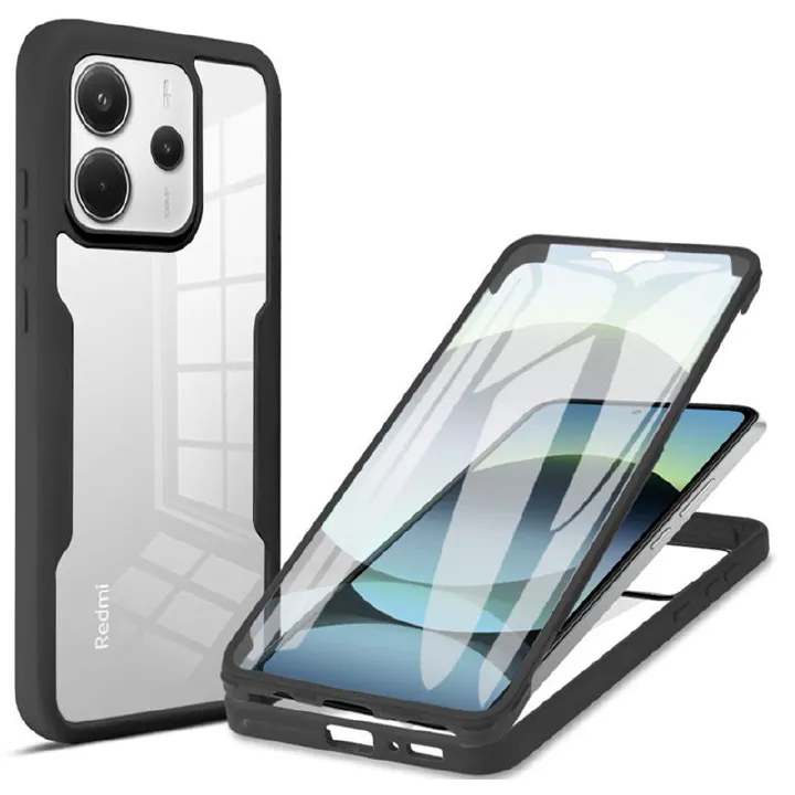 360 Full Protection Case for Xiaomi Redmi Note 14 (4G) Cover Built-in Screen Protector