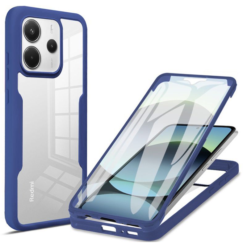 360 Full Protection Case for Xiaomi Redmi Note 14 (4G) Cover Built-in Screen Protector