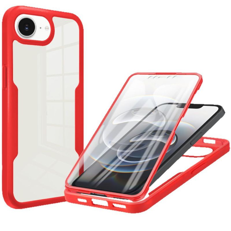 360 Full Protection Case for iPhone 16e Cover Built-in Screen Protector