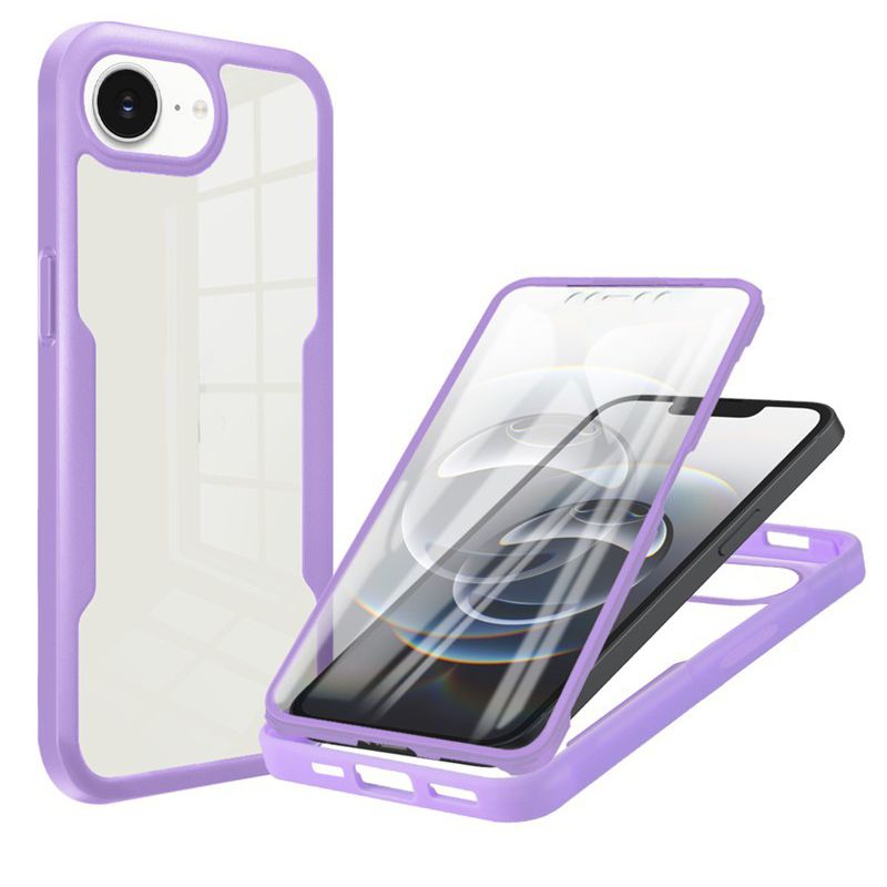 360 Full Protection Case for iPhone 16e Cover Built-in Screen Protector