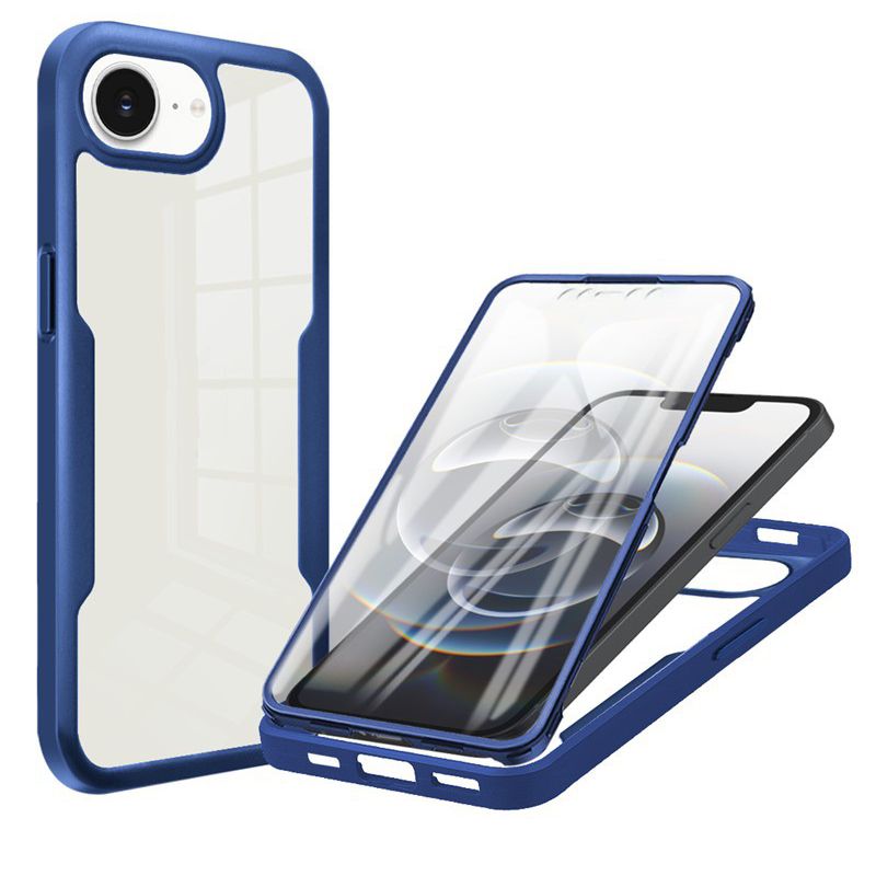 360 Full Protection Case for iPhone 16e Cover Built-in Screen Protector