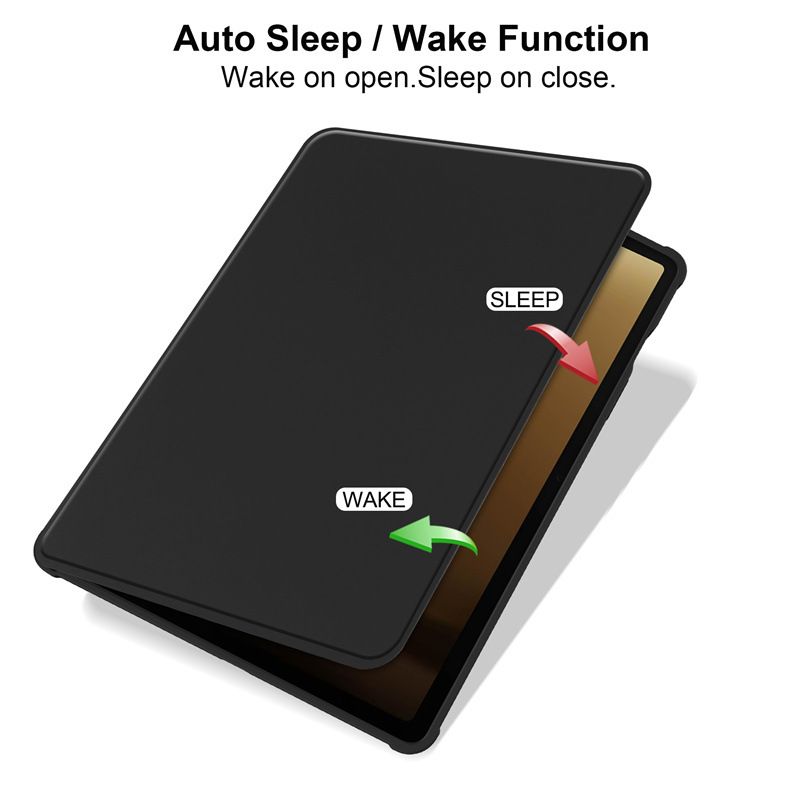Rotating Protective Cover for Samsung Galaxy Tab S9 FE S9 With Pen Holder, 360 Degree Rotating Protective Bracket Cover Transparent Back, Automatic Wake-Up/Sleep