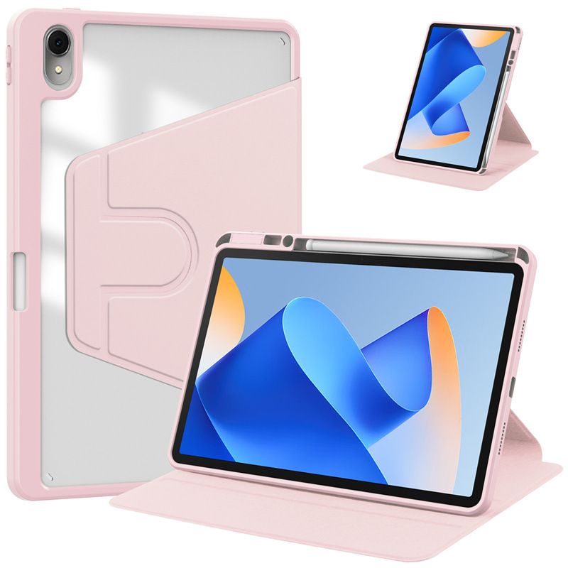 Rotating Protective Cover for Huawei MatePad Air 11.5" With Pen Holder, 360 Degree Rotating Protective Bracket Cover Transparent Back, Automatic Wake-Up/Sleep