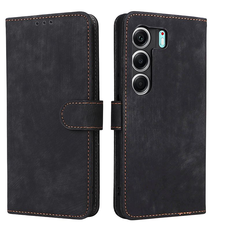 Flip Cover for Tecno Camon 40 Pro 4G / 5G PU Leather Phone Case Full-Body Protection Shockproof [RFID Blocking] Wallet Cover