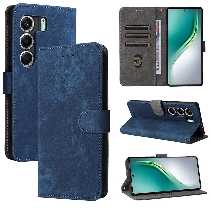 Flip Cover for Tecno Camon 40 Pro 4G / 5G PU Leather Phone Case Full-Body Protection Shockproof [RFID Blocking] Wallet Cover