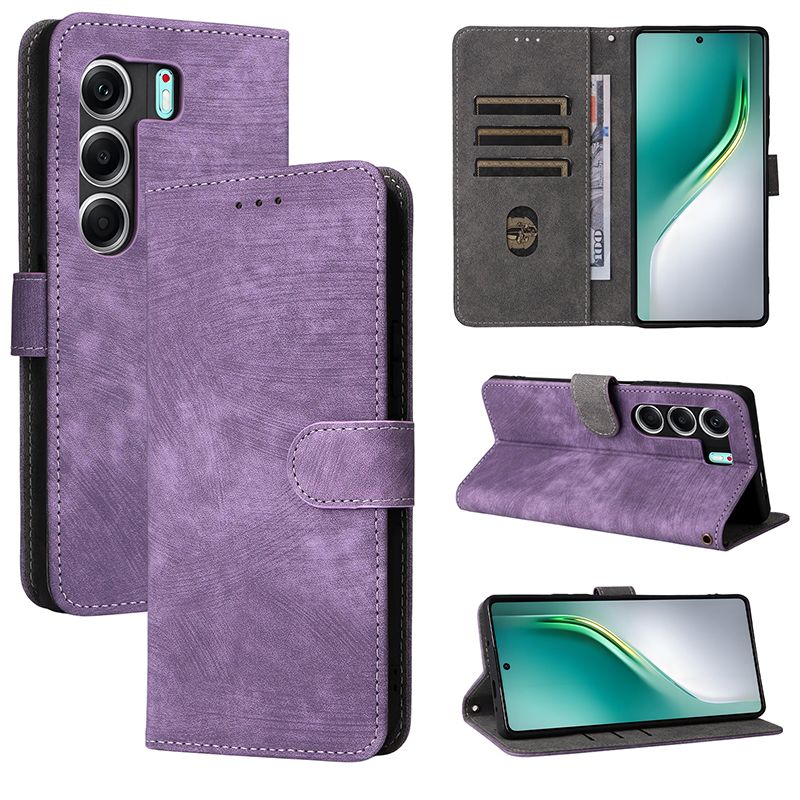 Flip Cover for Tecno Camon 40 Pro 4G / 5G PU Leather Phone Case Full-Body Protection Shockproof [RFID Blocking] Wallet Cover