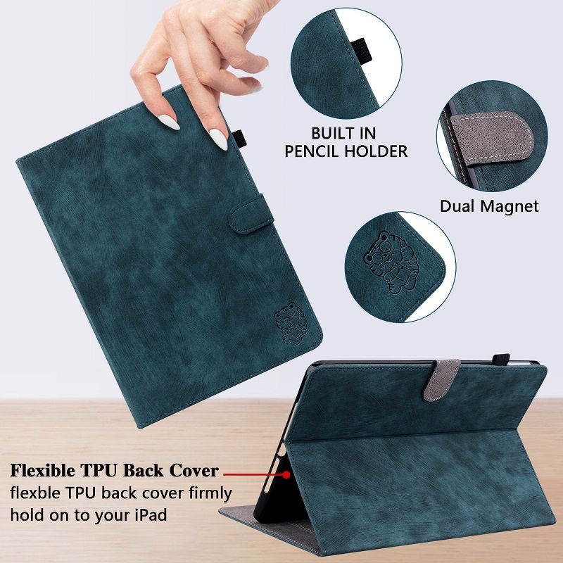 Cover for Tecno Megapad 11 11.0" inch Tablet Protective Case PU Leather With Pen Holder, Magnetic Protective Case With Split Bracket