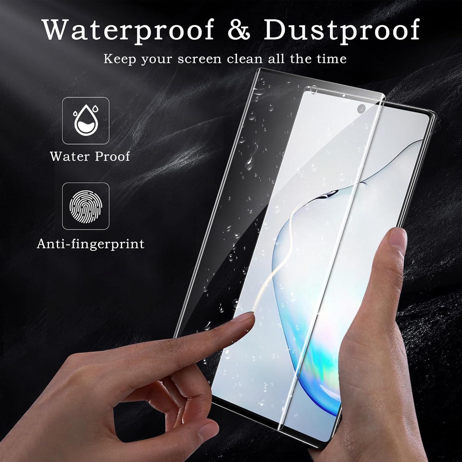 [2 Pack] 3D Curved Coverage Screen Protector for Tecno Camon 40 / Camon 40 Pro 9H Tempered Glass Film,HD Clear Scratch Resistant,Bubble-Free