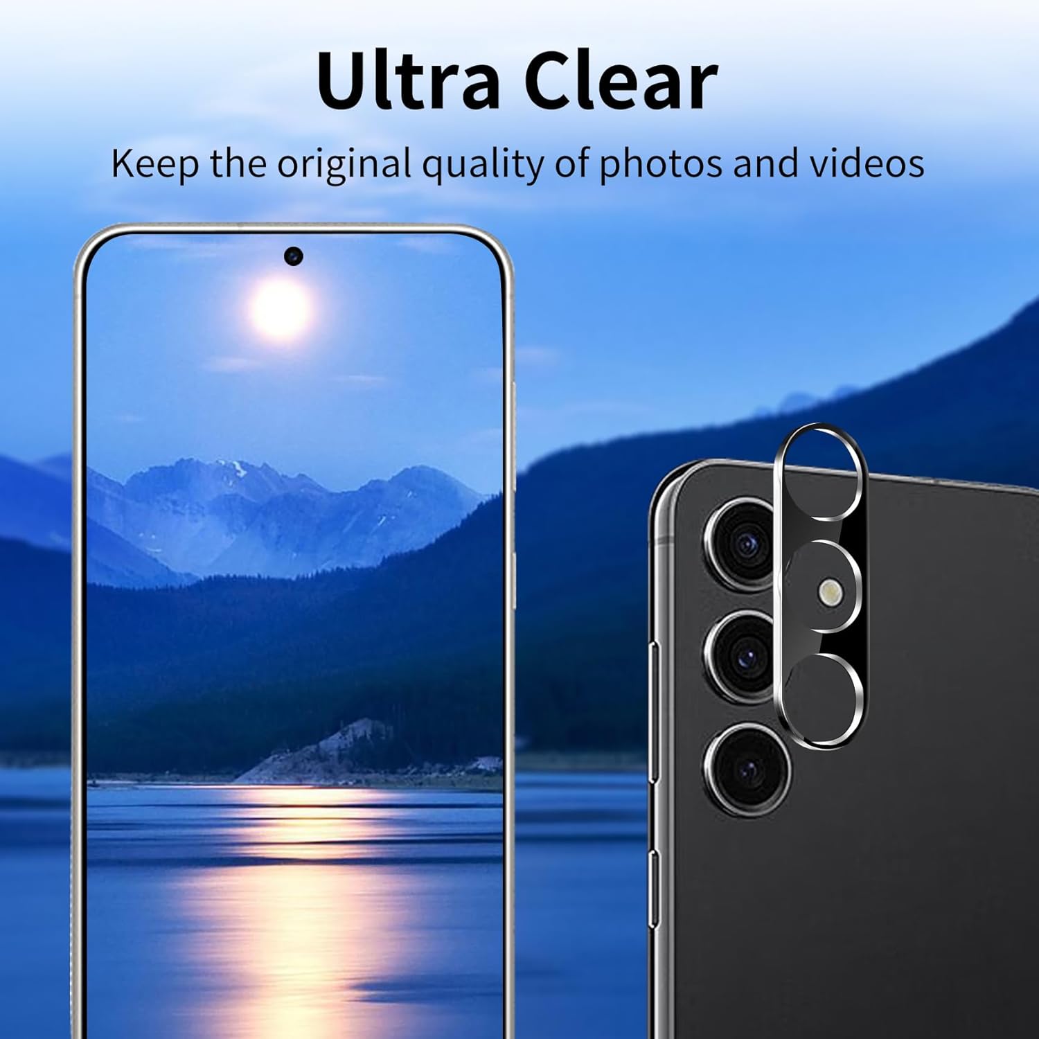 [3-piece set] Camera Lens Protective Film for Samsung Galaxy A16 Back Lens Cover, Ultra High Definition, 9H Hardness, Scratch Resistant Easy to Install [no impact on night photography]