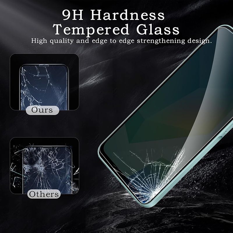 2-Piece Privacy Screen Protector for Samsung Galaxy A16 [Anti Spy Tempered Glass] Ultra High Definition Protective Film