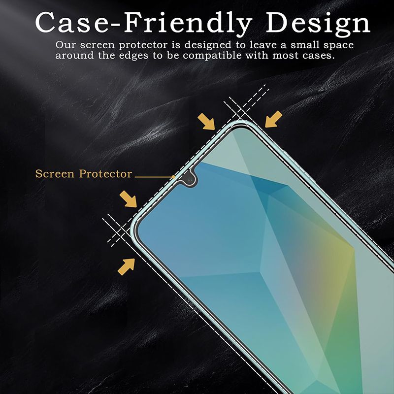 2-Piece Privacy Screen Protector for Samsung Galaxy A16 [Anti Spy Tempered Glass] Ultra High Definition Protective Film