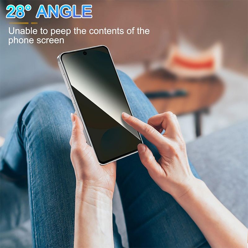 2-Piece Privacy Screen Protector for Samsung Galaxy A56 [Anti Spy Tempered Glass] Ultra High Definition No bubbles, Easy to Install 9H Protective Glass Protector