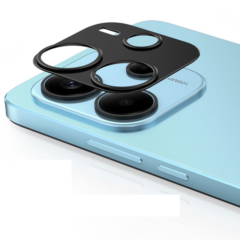 [1 - Pieces] Camera lens Protective Film For Xiaomi Redmi Note 14 4G/ Note 14 Pro 4G Alloy Camera Cover [Barrier Free Shooting] [Protective Case Friendly] [High-Quality Metal]