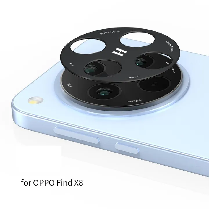 Camera lens Protective Film For OPPO Find X8, Find X8 Pro Alloy Camera Cover Without Glass [Barrier Free Shooting] [Protective Case Friendly] [High-Quality Metal]