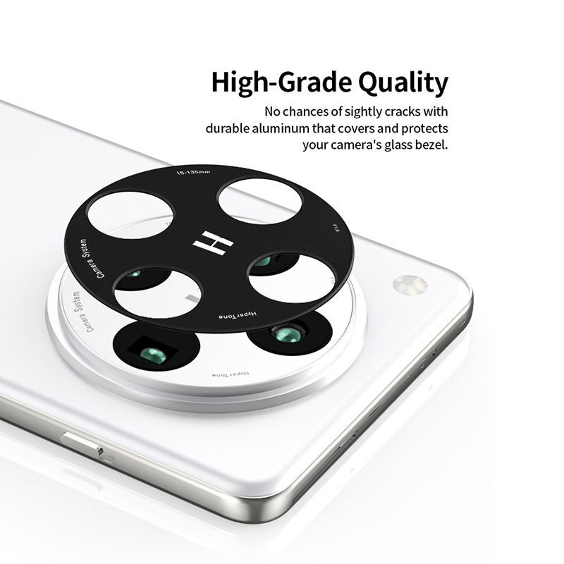 Camera lens Protective Film For OPPO Find X8, Find X8 Pro Alloy Camera Cover Without Glass [Barrier Free Shooting] [Protective Case Friendly] [High-Quality Metal]
