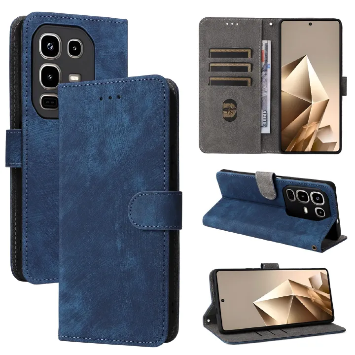 Flip Cover for Infinix Note 50 Pro 4G PU Leather Phone Case Full-Body Protection Shockproof [RFID Blocking] Wallet Cover