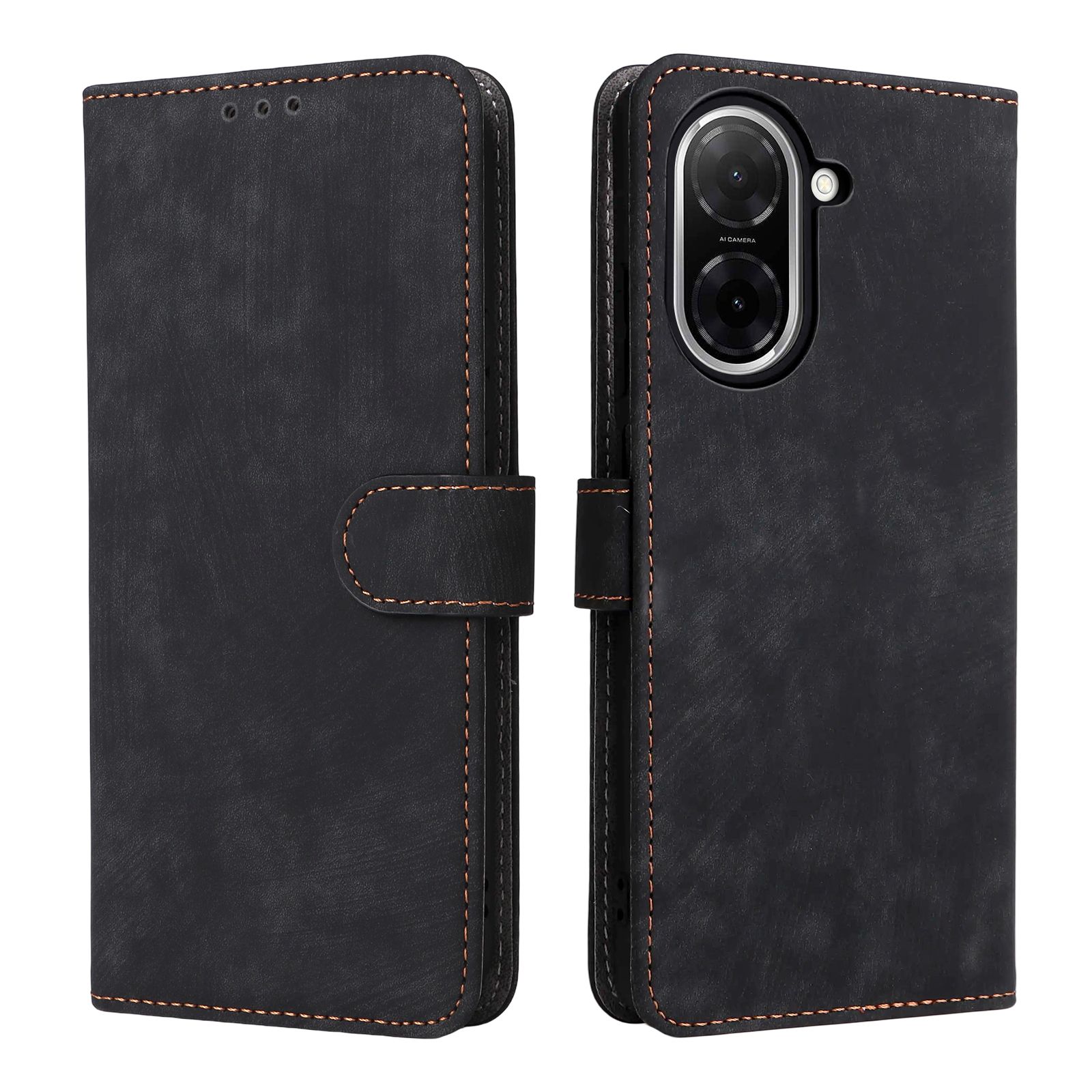 Flip Cover for Xiaomi Redmi A5 / Poco C71 PU Leather Phone Case Full-Body Protection Shockproof [RFID Blocking] Wallet Cover