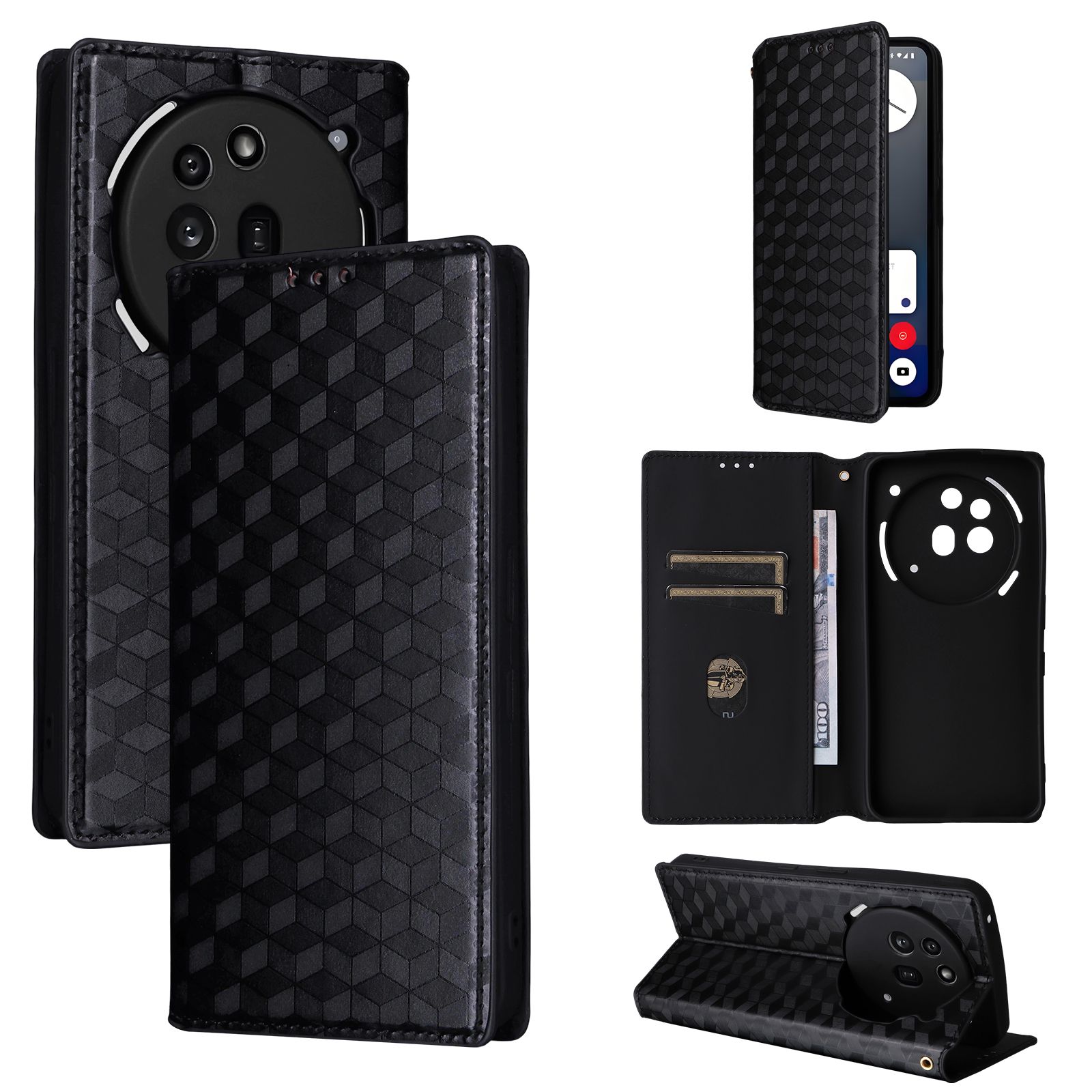 Flip Cover For Nothing Phone (3a) Pro Leather Case [Flip Vintage Leather] Shockproof Durable Retro Phone Case